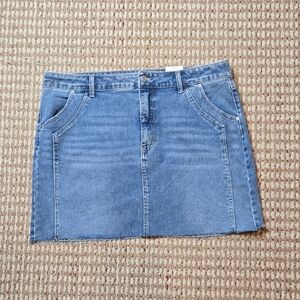 Time and Tru Size 20 Denim Mini Light Wash Plus Size Skirt